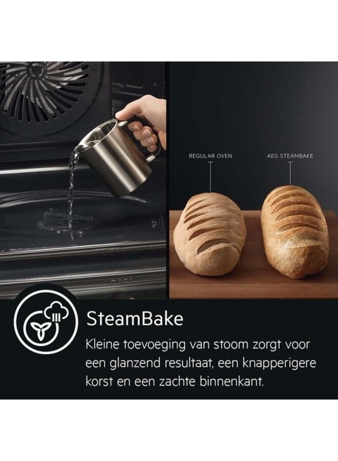 AEG BEB351010M Inbouw oven 60 cm Stoom