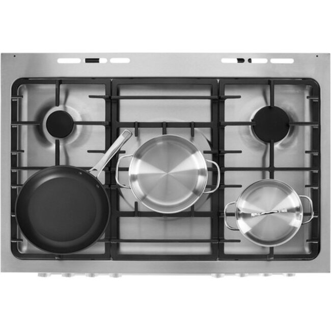 Beko GM 15120 DA PR NL gasfornuis 90 cm Zwart/RVS