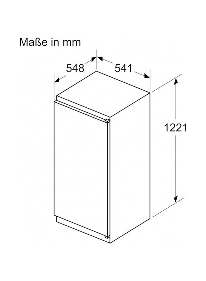 Constructa CK242NSE0 inbouw koelkast 122 cm
