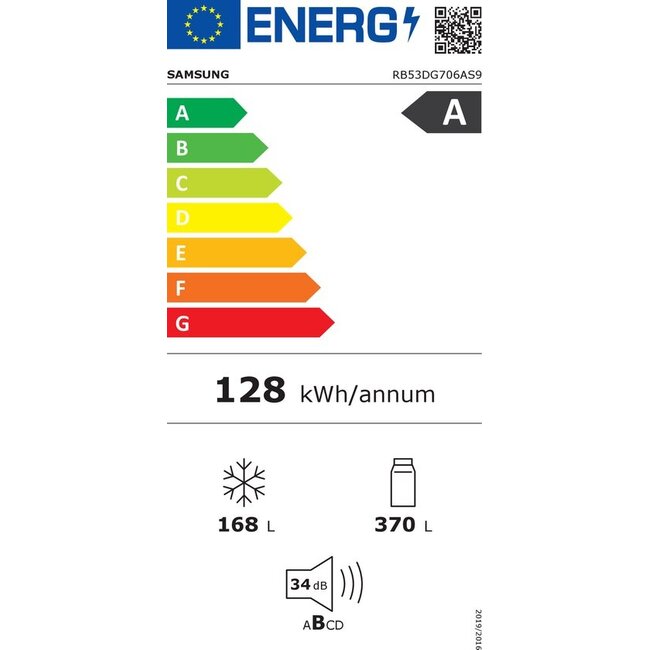 Samsung RB53DG706AS9EF Koel-vriescombinatie XXL