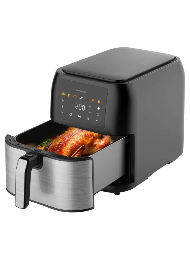 Airfryer - Inhoud 8 liter - Zwart/RVS | GF801HLDB