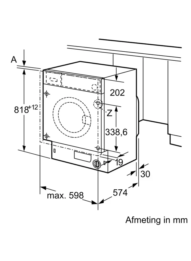 Bosch WIW28542EU inbouw wasmachine