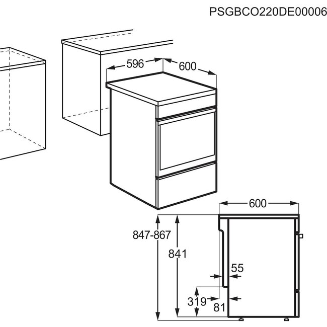 AEG Aeg CIB6643BBM | Inductie fornuis  | SteamBake