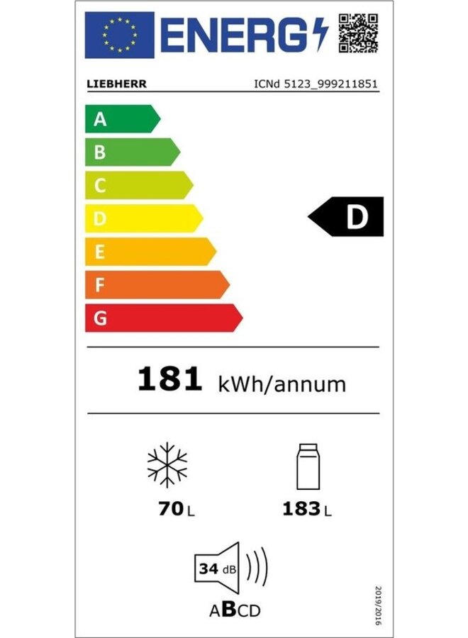 Liebherr ICNd 5123 Plus - Inbouw koelvriescombinatie 178 cm