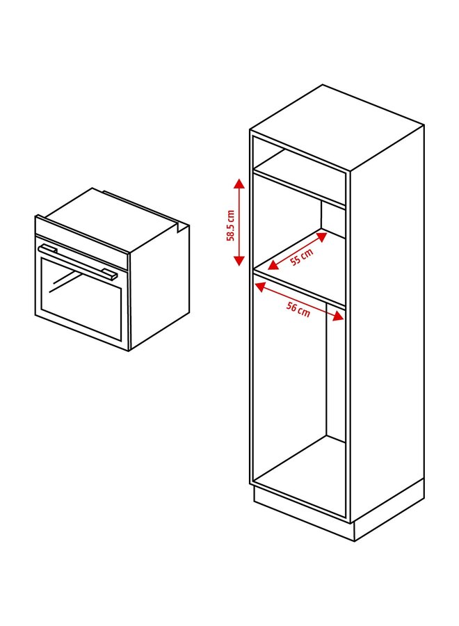 Bosch HBA514BB3 | Inbouwoven | Zwart | 60 cm