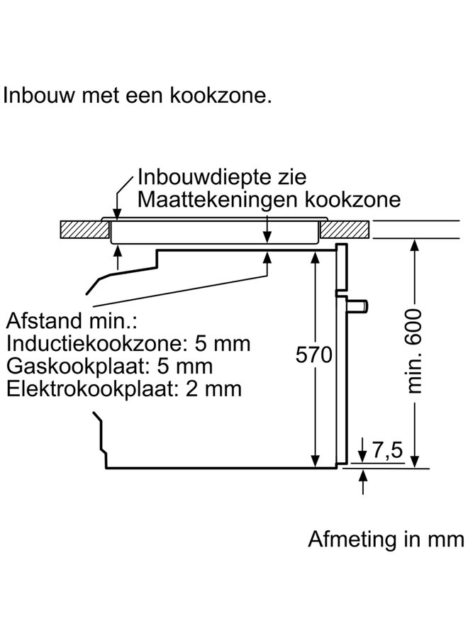 Bosch HBA514BB3 | Inbouwoven | Zwart | 60 cm