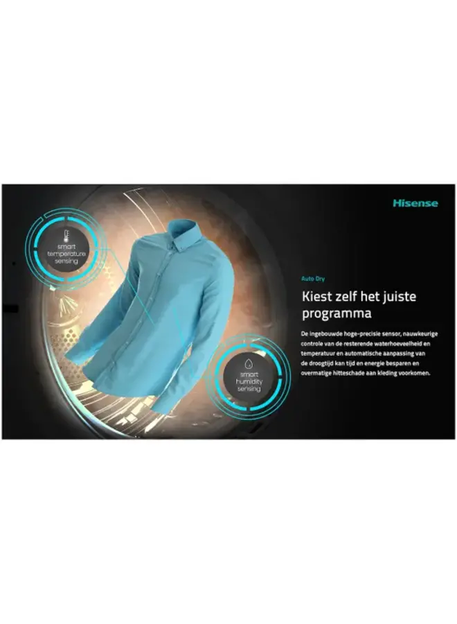 Hisense DH3S802BW3 warmtepompdroger A+++