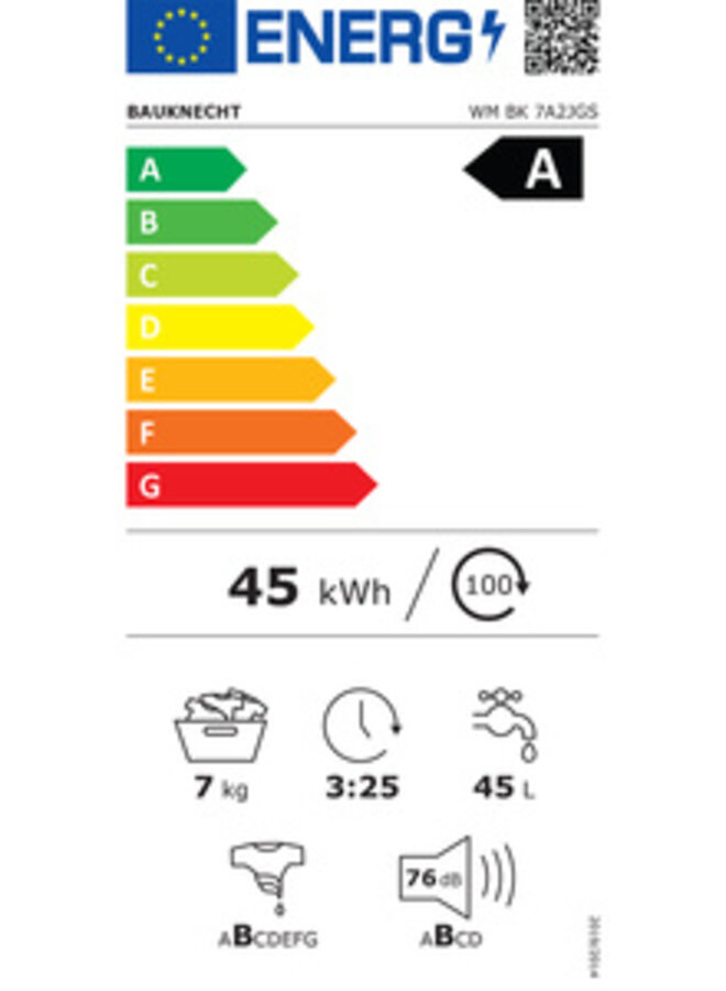 Bauknecht WM BK 7A2JGS wasmachine 7 kg