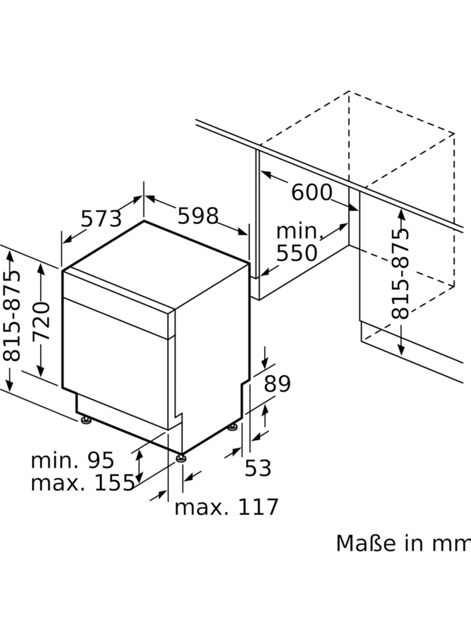 Bosch SMU6ZCS16E | Onderbouw vaatwasser | 60 cm | RvS | Besteklade