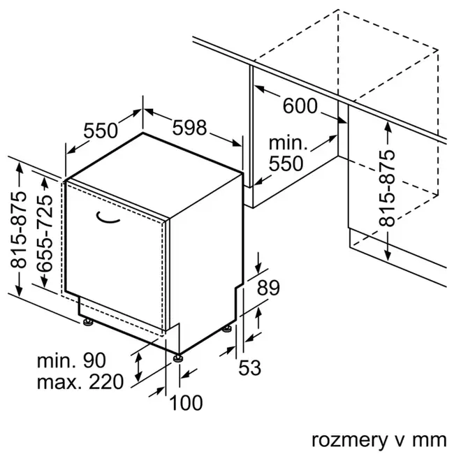 Bosch SMV2HVX02E inbouw vaatwasser