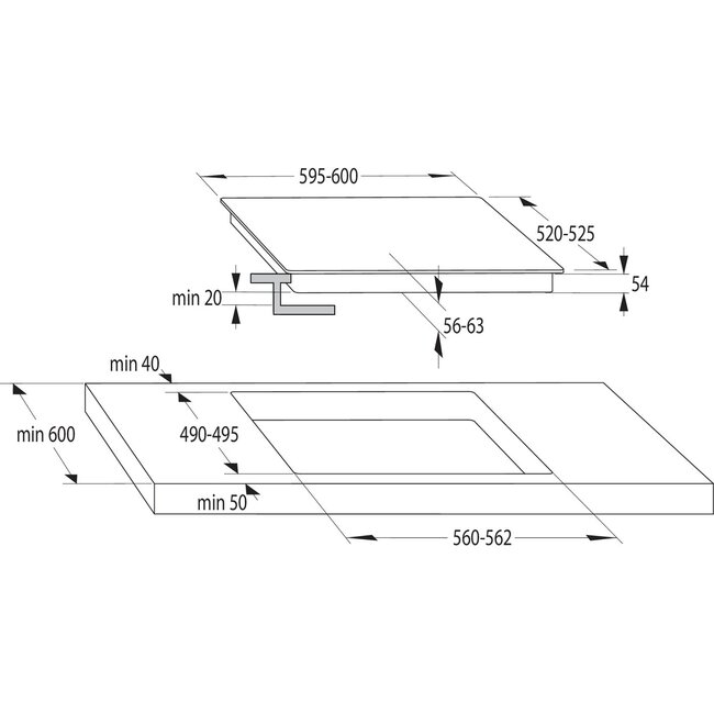 Gorenje GI6401BSC  | Inductie kookplaat | 60 cm