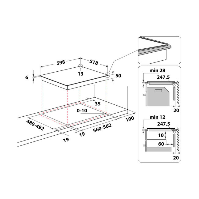 Bauknecht | BS 5860F CPAL | inductiekookplaat | 60 cm |