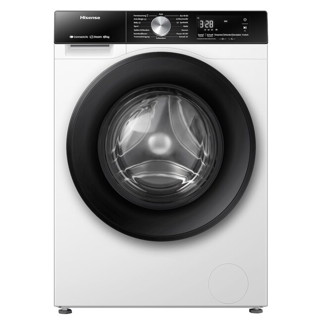Hisense | WD3S8043BW3 | Wasdroogcombinatie | 8 kg | Stoom | Wifi