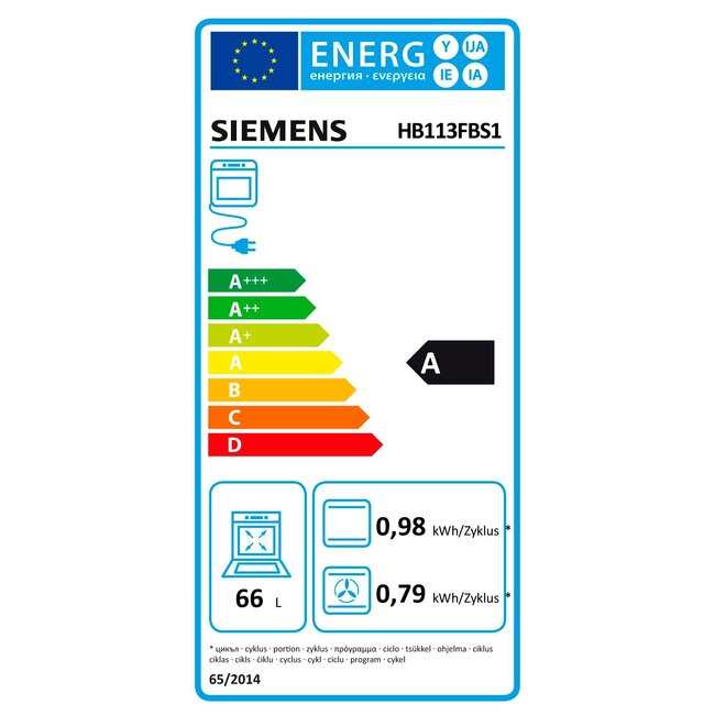 Siemens HB113FBS1| Inbouw oven | 60 cm | RVS