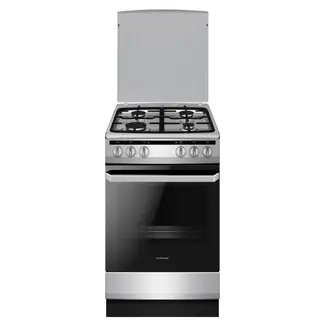 Inventum VFG5020GRVS  | Gasfornuis  | 50 cm  | RVS/Zwart