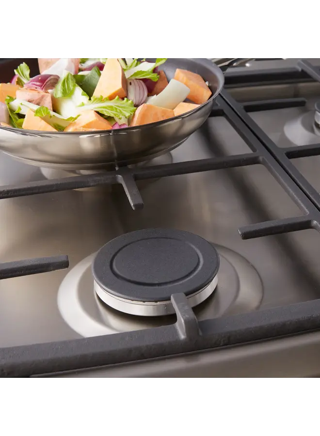 Inventum VFG5020GRVS  | Gasfornuis  | 50 cm  | RVS/Zwart