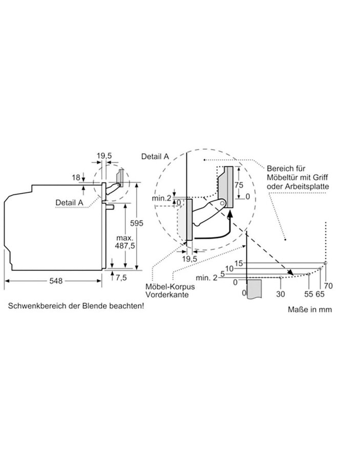 Bosch HRG7764B1 inbouw oven | 60 cm | Stoom | Zwart