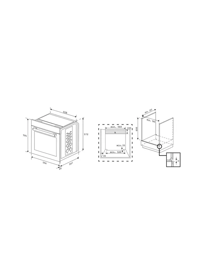 Beko BBIM17400BPSE oven Pyrolyse Zwart