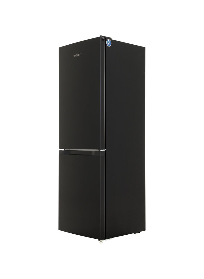 Exquisit KGC231-60-E-050CB Koelvriescombinatie | Zwart
