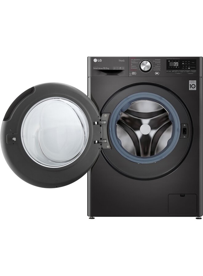 LG F6WV710P2S wasmachine 10.5 kg Zwart