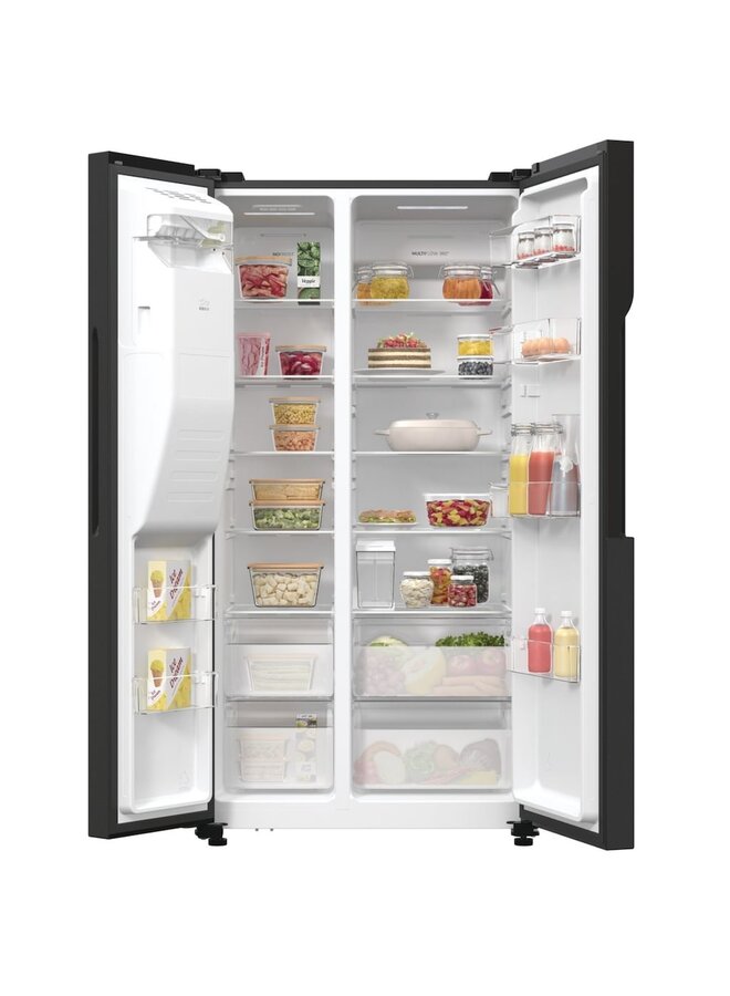 Gorenje NRR 9185 ESBXL | Amerikaanse koelkast | Zwart | 91.5 cm