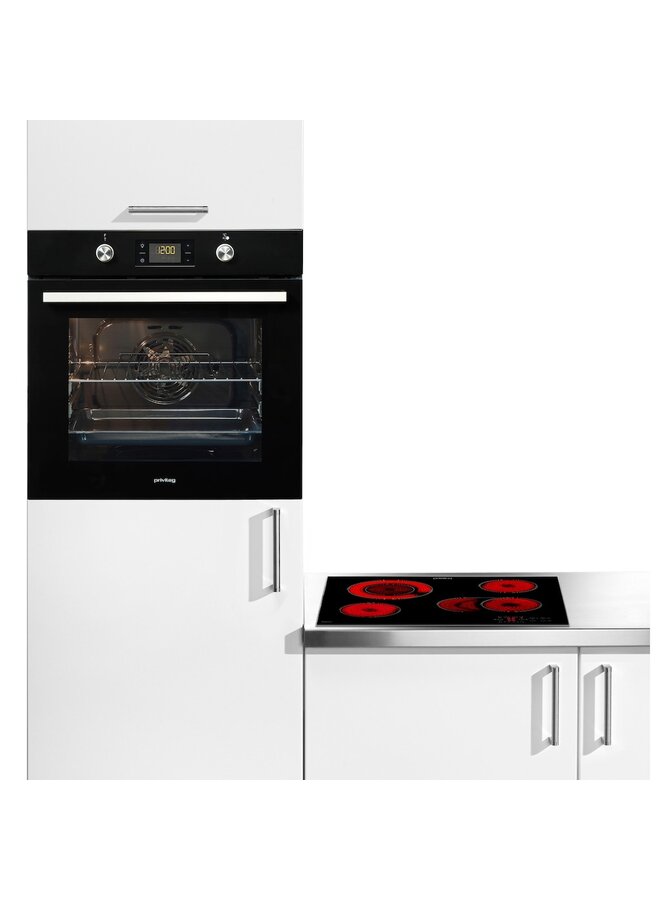 Privileg BAKO Turn&Cook 450 Inbouw oven  Keramische kookplaat