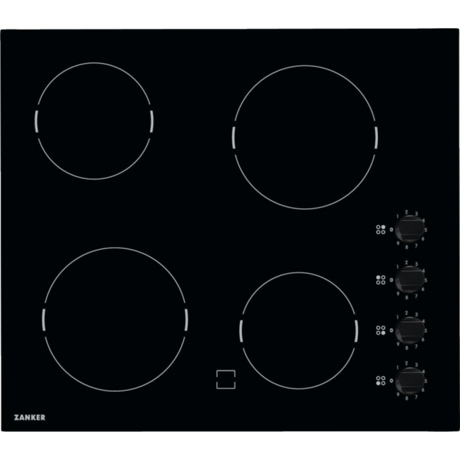 Zanker ( AEG ) Zanker KEV6140FBB | keramische kookplaat | 2 fase | 60 cm