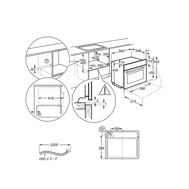 AEG KME761000B | Inbouw oven met magnetron | 45 cm | Zwart