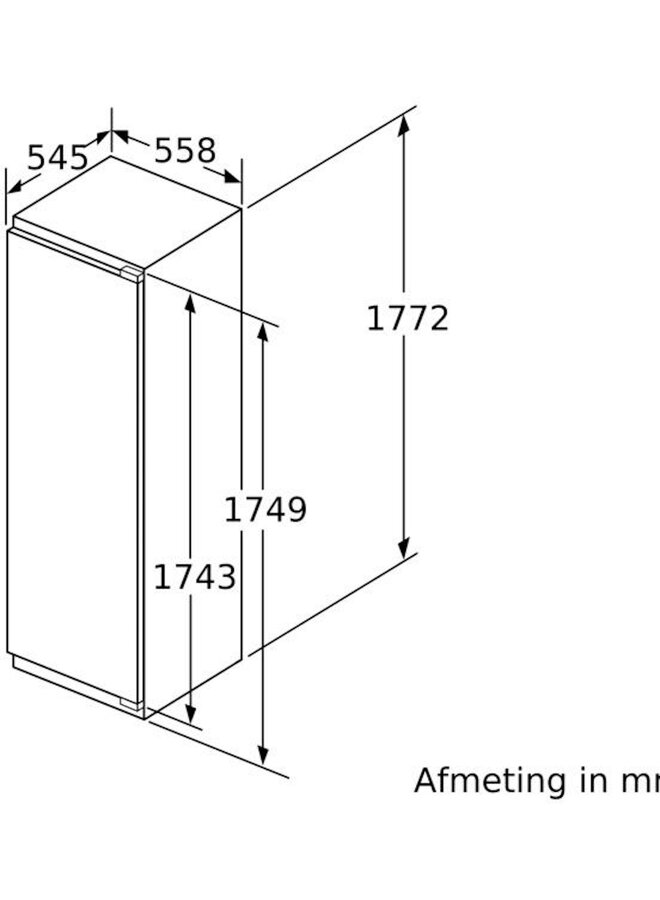 Siemens KI81RADE0 inbouw koelkast 178 cm
