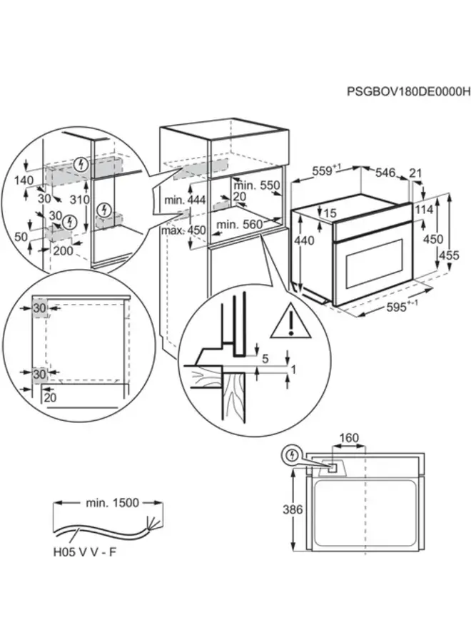 Electrolux KVLFE46X inbouw oven met magnetron | 45 cm