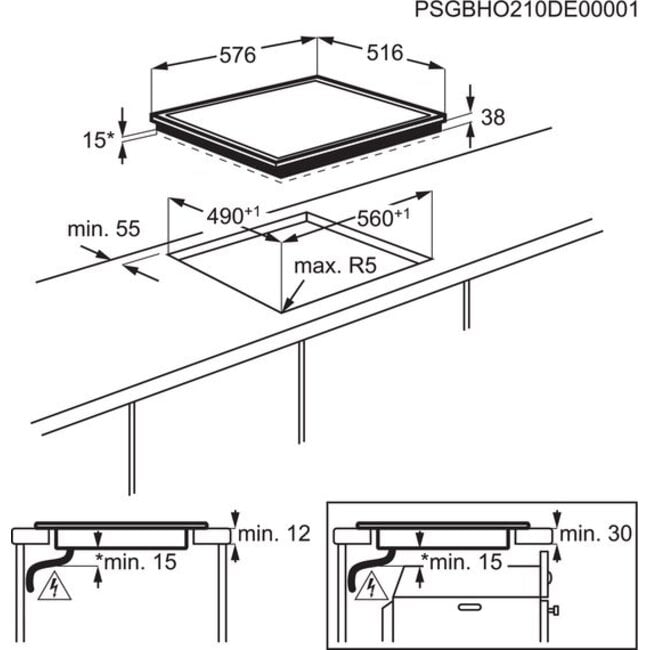 Zanker ( AEG ) Zanker KEV6340XXK | Keramische kookplaat | 60 cm