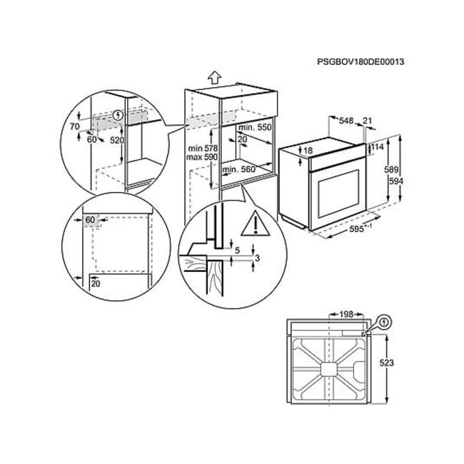 AEG OU5AB20ZSM inbouw oven | 60 cm | RVS