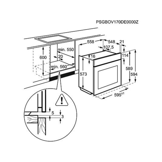 Zanker ( AEG )  KOP37904XK | Inbouw oven | 60 cm