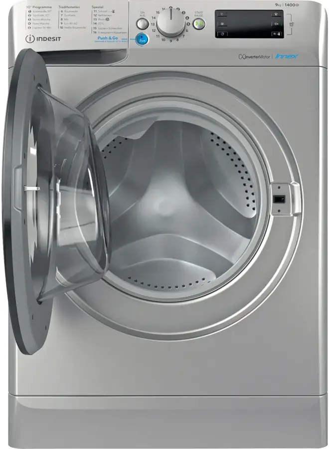 Indesit BWE 91496XE SK DE N | wasmachine | Zilver | 9 kg
