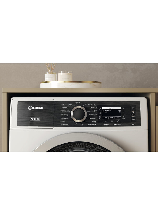 Bauknecht B8 99AD Silence EE | wasmachine | 9 kg | Stoom