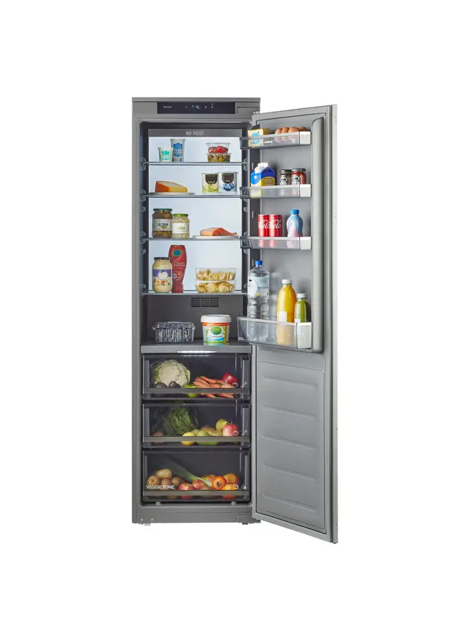 Inventum IKK1786GS inbouw koelkast | Grijs | 178 cm