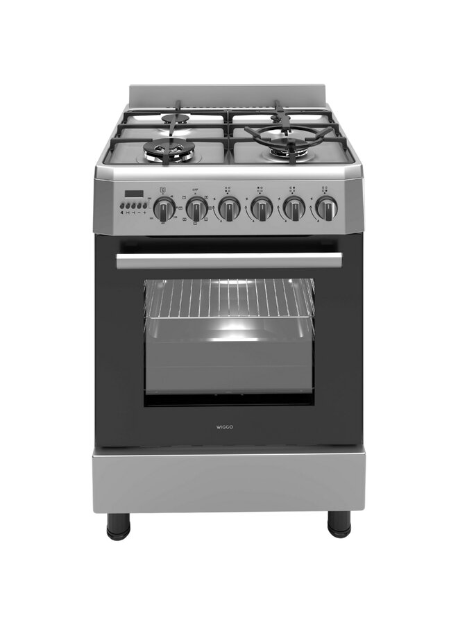 WO-E639R (XX) | Gasfornuis | RVS | 60 cm