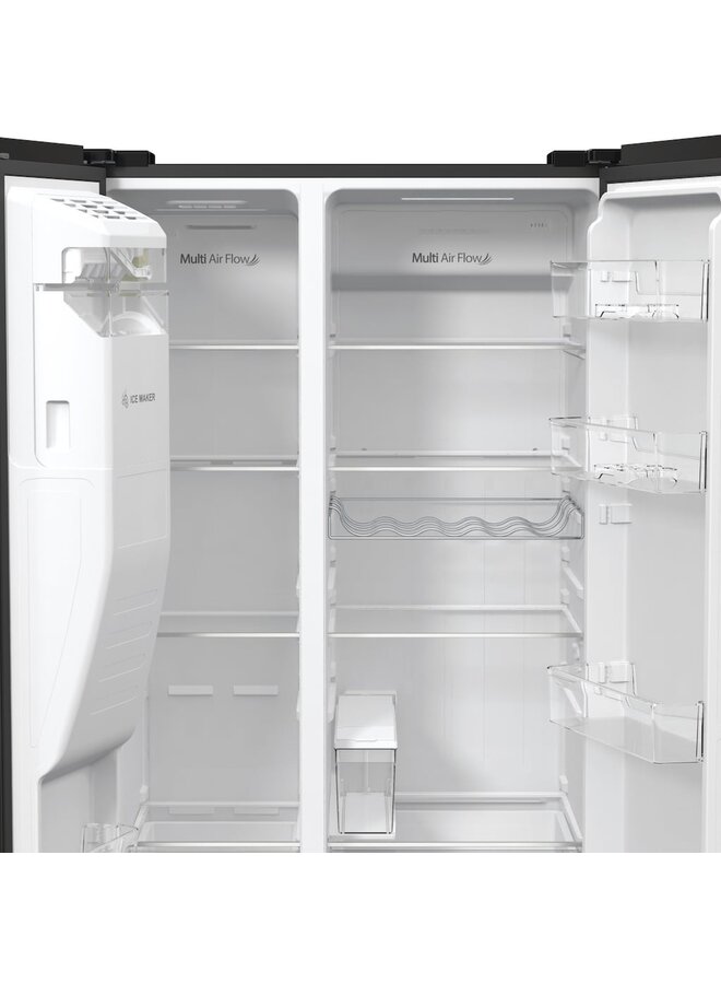 Hisense RSIM535AFE | Amerikaanse koelkast | Zwart