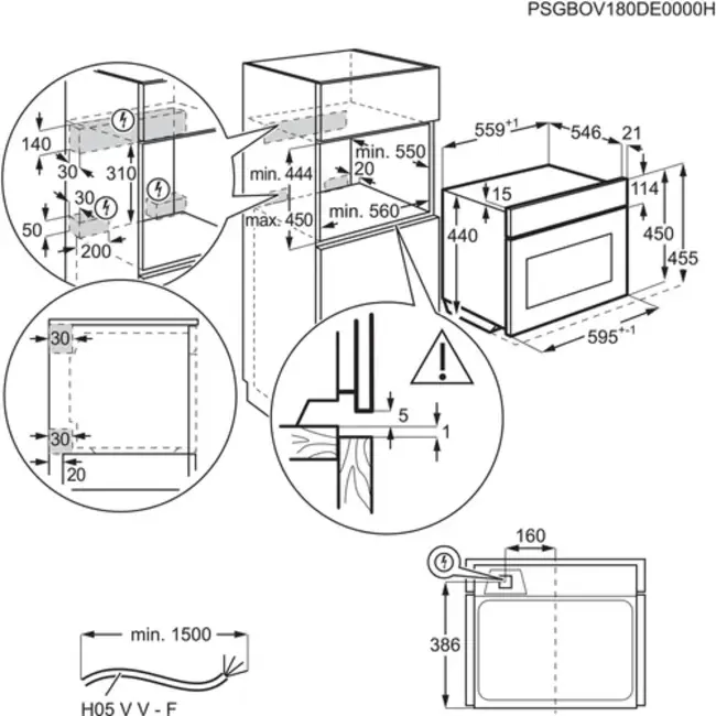 AEG KMK761080M inbouw oven | magnetronfunctie | 45 cm