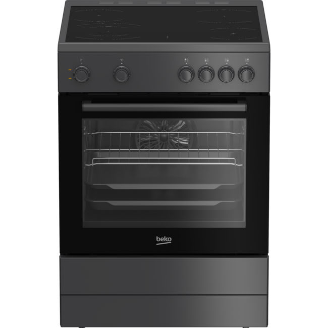 Beko FBM6701A | Keramisch fornuis | 60 cm | Zwart