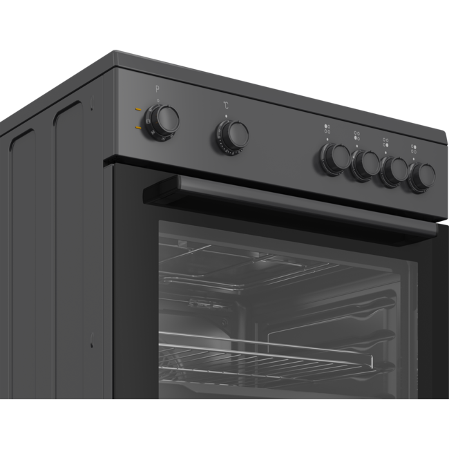 Beko FBM6701A | Keramisch fornuis | 60 cm | Zwart