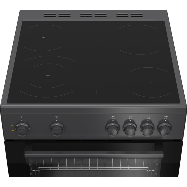Beko FBM6701A | Keramisch fornuis | 60 cm | Zwart