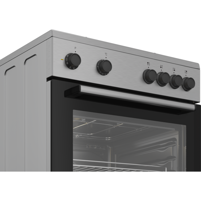 Beko FBM6701X | Keramisch fornuis | 60 cm | RVS