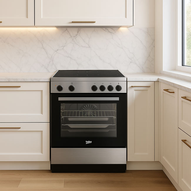Beko FBM6701X | Keramisch fornuis | 60 cm | RVS