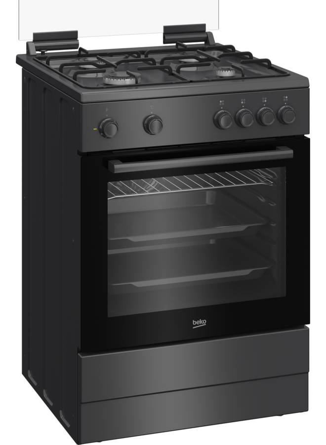 Beko FBM6202A  | Gasfornuis | Zwart 60 cm