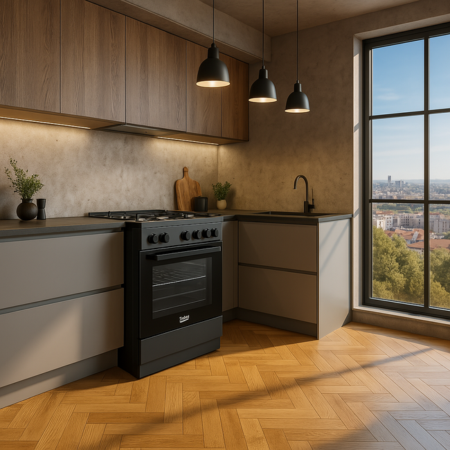 Beko FBM6202A  | Gasfornuis | Zwart 60 cm