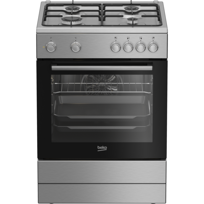 Beko FBM6202X | Gasfornuis | RVS  | 60 cm