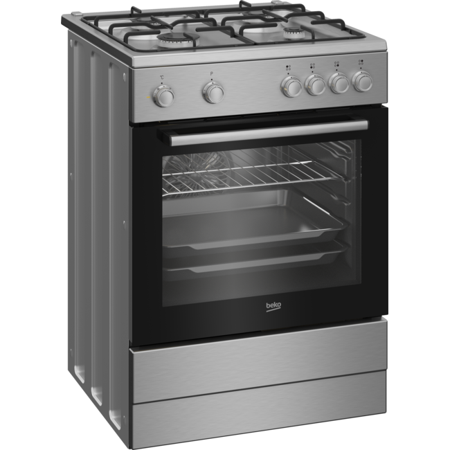 Beko FBM6202X | Gasfornuis | RVS | 60 cm