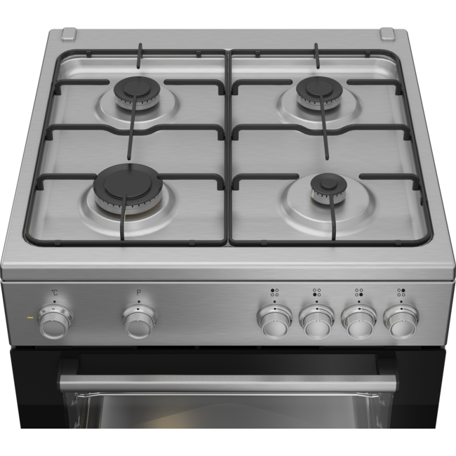 Beko FBM6202X | Gasfornuis | RVS | 60 cm