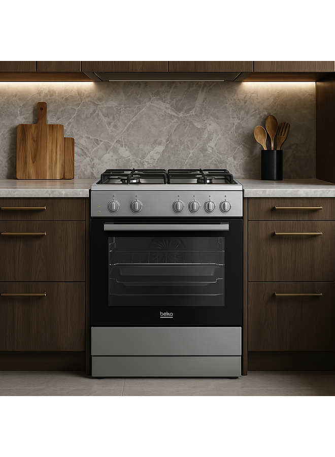 Beko FBM6202X | Gasfornuis | RVS | 60 cm